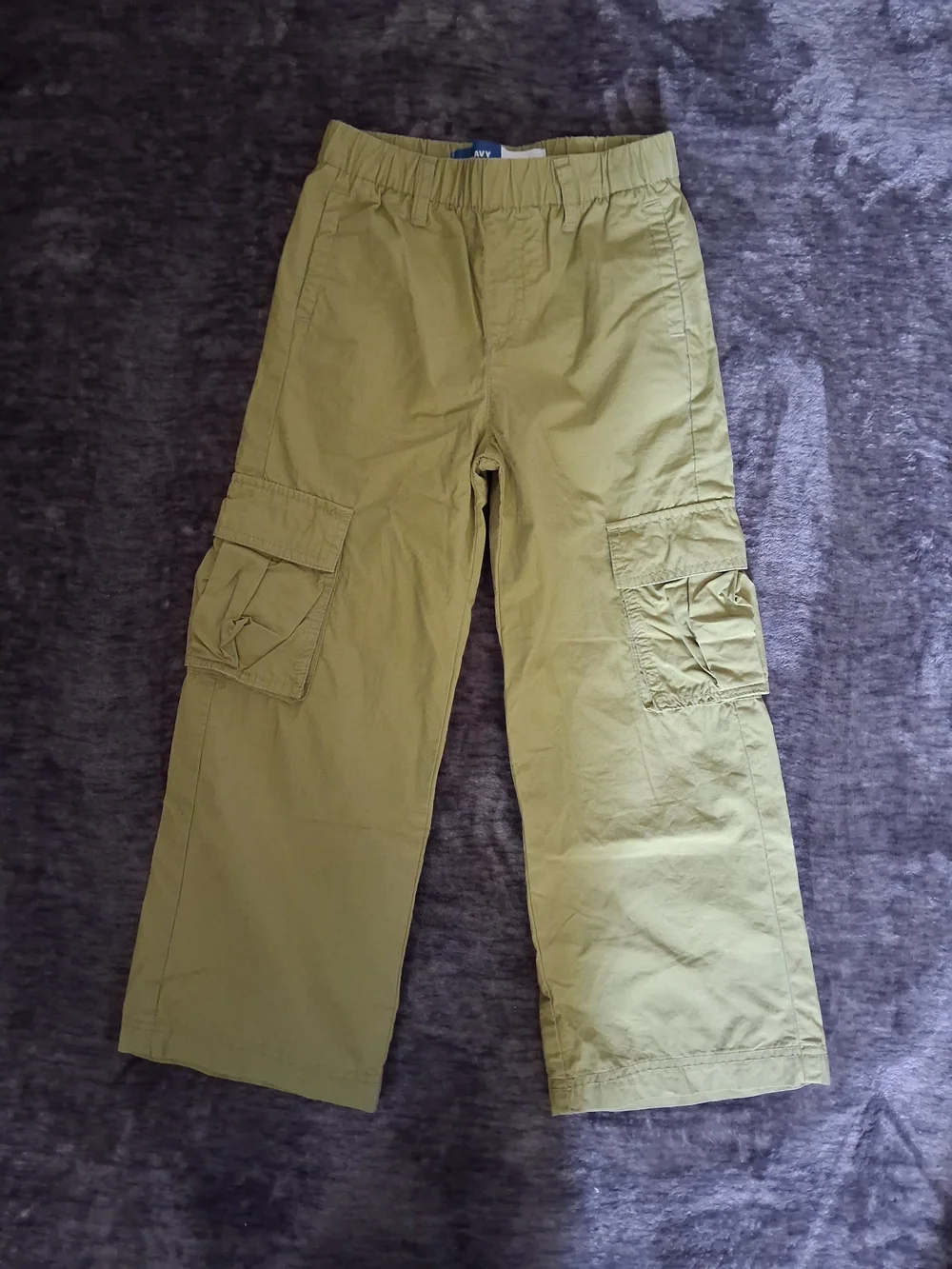 Old Navy Olive Green Wide Leg Cargo Pants Girls Size: S 6-7